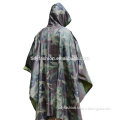 PVC Waterproof Plastic Military Raincoat